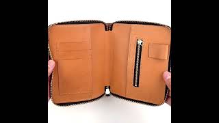 A6 size round zip notebook cover [upl. by Leonard816]