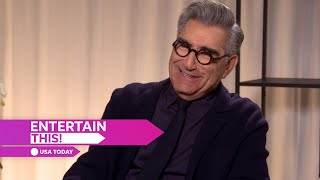 Eugene Levy dishes on his Apple TV show son Dan  ENTERTAIN THIS [upl. by Nilloc]