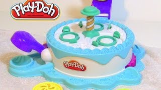 PlayDoh Cake Cupcake Maker Toy Play Set Shoppe [upl. by Asia]