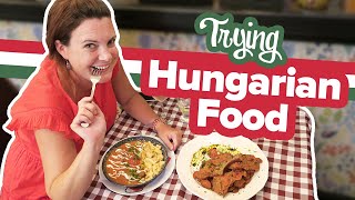 Hungarian Food Tour 5 Must Try Dishes in Budapest 🍽 First time trying food in Hungary 😋 [upl. by Burta]