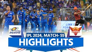 MI vs SRH IPL 2024 Highlights Mumbai Indians vs Sunrisers Hyderabad  Full Match Highlights [upl. by Burkle754]