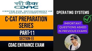 CCAT Prepration  Part11  Operating System  CDAC Entrance Exam [upl. by Ariahs]