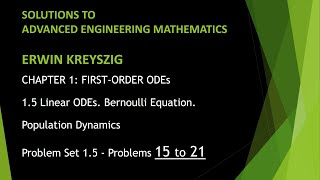 KREYSZIG  Advanced Engineering Mathematics 10th edition  Problem set 109 Question 1 to 5 [upl. by Hertha641]