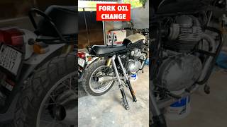 Royal Enfield Front Fork Oil Change  Easy DIY [upl. by Centeno]