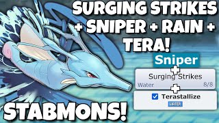 SURGING STRIKES SNIPER KINGDRA CRITS AND SWEEPS IN STABMONS POKEMON SCARLET AND VIOLET [upl. by Hestia]