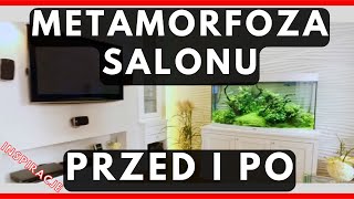 Metamorfoza Przed i Po  Zgłoś remont  Inspiracje  Aranżacje Salon inspiracje Aranżacje salonu [upl. by Perrie]