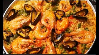 Recette de Paella généreuse gourmande conviviale les amies cest pour vous pour rester ensemble [upl. by Aicatsue]