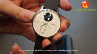 Withings Steel HR Demo at IFA 2016 [upl. by Dietrich]