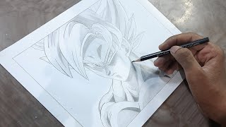 HOW TO DRAW GOKU  TIME LAPSE DRAWING GOKU [upl. by Aliam]