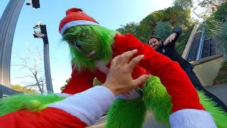 SALTA CLAUS SE ENCUENTRA CON EL GRINCH  PARKOUR POV [upl. by Senilec]