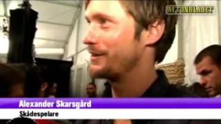 Alexander Skarsgård interview at New York Fashion Week 2008 in Swedish [upl. by Latihs241]