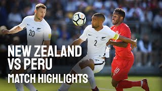 FIFA World Cup Intercontinental Playoff  All Whites v Peru Highlights [upl. by Lukash]