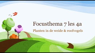 Focusthema 7  les 4a Weidebloemen amp roofvogels [upl. by Meeks]