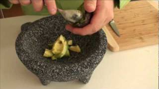 How to Make Crunchy Guacamole in a Molcajete Video Recipe with IMUSA and George Duran [upl. by Yllier]