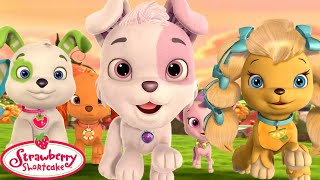 Strawberry Shortcake 🍓 The Berry Big Dog Park 🍓 1 hour Compilation 🍓 Cartoons for Kids [upl. by Arie]