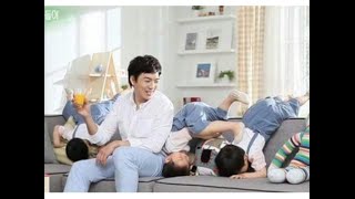 Super Cute  Triplet Song Il Gook Daehan Mingguk and Manse Behind The Scene Minute Maid CF [upl. by Egres337]