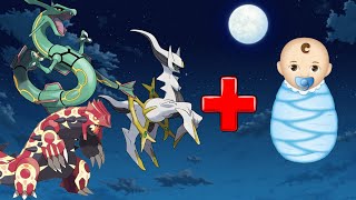 Rayquaza  Arceus amp Primal Groudon have baby pokemon mode  pokemon legendary SD PoGo [upl. by Ahsirhcal]