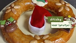 La Place  Dinsdag voor spruitjes Amandel Kerstkrans maken [upl. by Gardell]