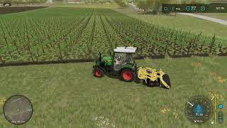 Farming Simulator 22 Без комментариев Обработка виноградного поля чизелькультиватором [upl. by Lilith]