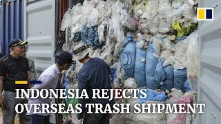 Indonesia sends 49 shipping containers of trash back to Europe US and Australia [upl. by Airehs125]