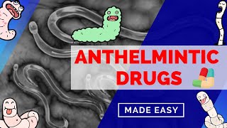 Anthelmintic Drugs  Pharmacology  Albendazole Pyrantel Praziquantel Ivermectin amp Niclosamide [upl. by Adirehs]