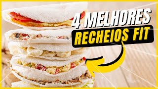 Tapioca Recheada  4 Melhores Recheios SAUDÁVEIS Super FÁCIL e DELICIOSAS [upl. by Adilen]