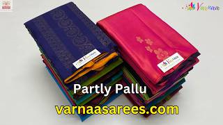 Partly pallu soft silk sarees  sirumugai silk sarees with price  Varnaa Soft Silk Sarees [upl. by Osber]