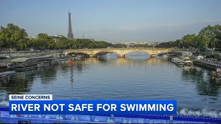 Seine River not safe for Paris Olympics triathlon water tests show [upl. by Allcot25]