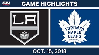 NHL Highlights  Kings vs Maple Leafs  Oct 15 2018 [upl. by Loris]