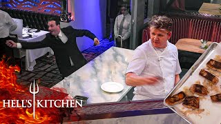 Chef Ramsay Starts Throwing Burned Food  Hells Kitchen [upl. by Pontias]