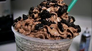 How To Make A Starbucks Mocha Cookie Crumble Frappuccino [upl. by Ramiah]