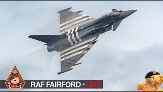 LIVE RIAT 2024 AIR TATTOO AIRSHOW F15 F16 F18 EUROFIGHTER • RAF FAIRFORD 190724 [upl. by Pallaten]