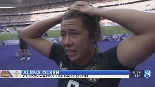 Women’s rugby sevens players celebrate bronze [upl. by Irreg998]