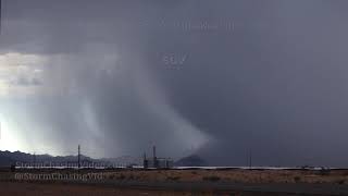 Amazing timelapsed Microburst from Stanfield Arizona  8102019 [upl. by Talyah]