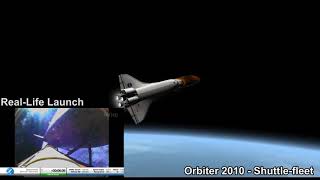 Orbiter 2010  Last Launch of Discovery comparaison Reupload [upl. by Silvia]