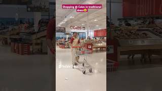 Shopping Coles in Traditional Dress🥰 australianmalayali traditional onam shorts brisbane [upl. by Endres]