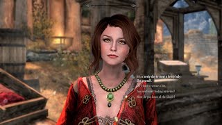 Skyrim ٠ Wedding Guests reactions to Vittoria Vicis Murder [upl. by Tearle263]