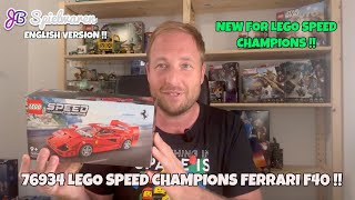 NEW for LEGO Speed Champions 76934 Ferrari F40 [upl. by Leinnad]