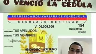 Que hacer con cedula vencida o perdida  venezolanos en Perú [upl. by Calendre460]