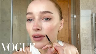 Bridgertons Phoebe Dynevor on Dry Skin Care amp Casual Makeup  Beauty Secrets  Vogue [upl. by Uyerta]