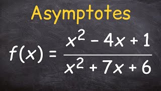 Finding the asymptotes [upl. by Buttaro]