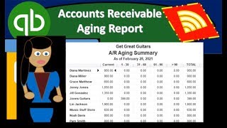 QuickBooks Online 2019 Accounts Receivable Aging Report [upl. by Eeroc]