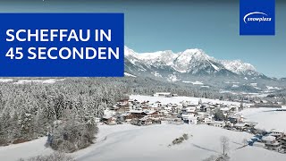 Wintersport in Scheffau in SkiWelt Wilder Kaiser  Brixental zo ziet dat er in 45 seconden uit [upl. by Sorilda]