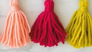 How to make a Tassel  Quick amp Easy Yarn Tassel DIY [upl. by Henning]