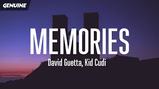 David Guetta  Memories Lyrics tiktok ft Kid Cudi [upl. by Ecirpac]