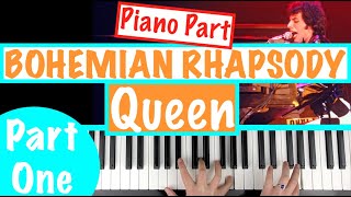 How to play BOHEMIAN RHAPSODY  Queen Part 1 Piano Tutorial [upl. by Enihsnus]