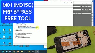 M01 frp bypass 2024 latest version  M015G frp unlock tool free 2024 [upl. by Dunseath]