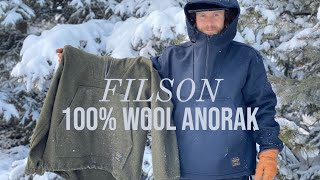 New FILSON Navy 100 Mackinaw Wool Anorak Review  Sizing Comparison [upl. by Lezti129]