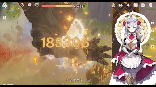 Noelle 180k DMGGenshin Impact [upl. by Lasley505]