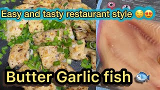 Butter Garlic Fish😍 yummy trending tasty fishrecipe Delicious licious homefood homemade [upl. by Flosi]